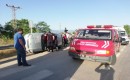 Erbaa’da otomobilin bariyerlere çarpması sonucu 5 kişi yaralandı.
